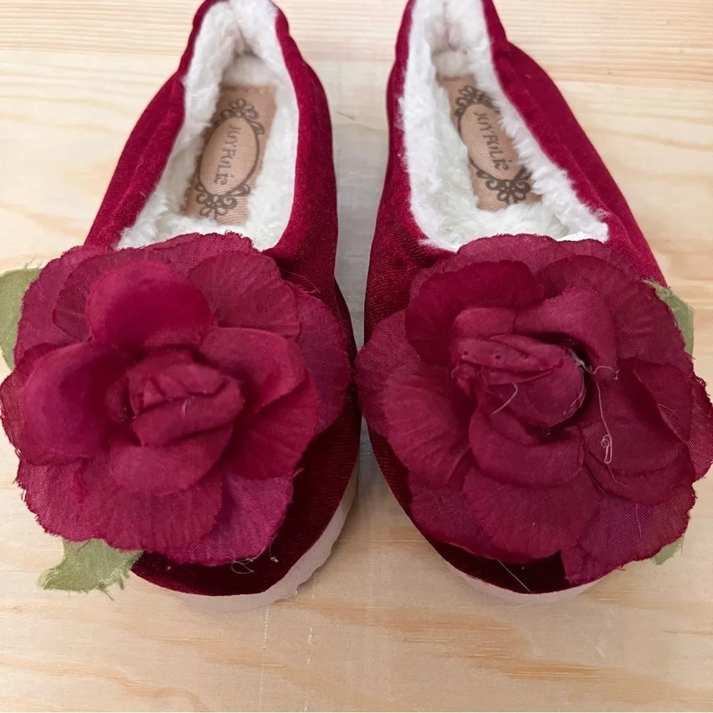 NWT  Joyfolie Mia joy Ameline slipper in berry Sz 9 toddler little girl